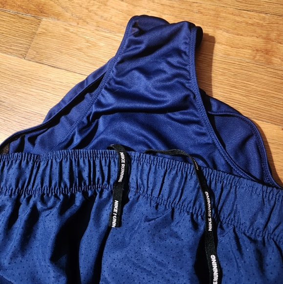 Nike Running Shorts Pin Dot Navy M - Picture 3 of 6